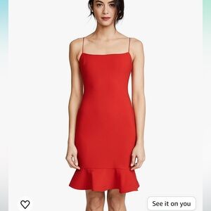 LIKELY Banks Dress Hot Pink